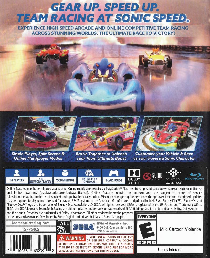 Team Sonic Racing - Playstation 4
