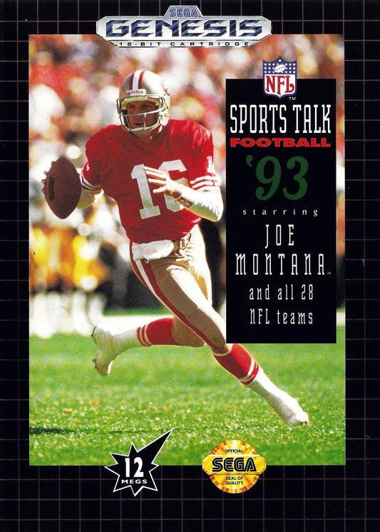 Sports Talk Football '93 Starring Joe Montana - Sega Genesis - Retro Island Gaming