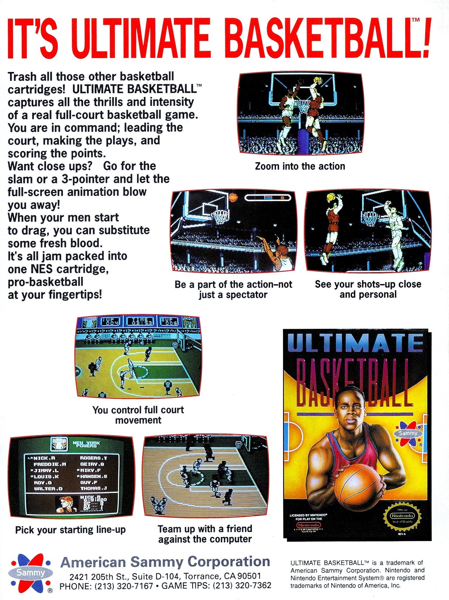 Ultimate Basketball - NES - Retro Island Gaming