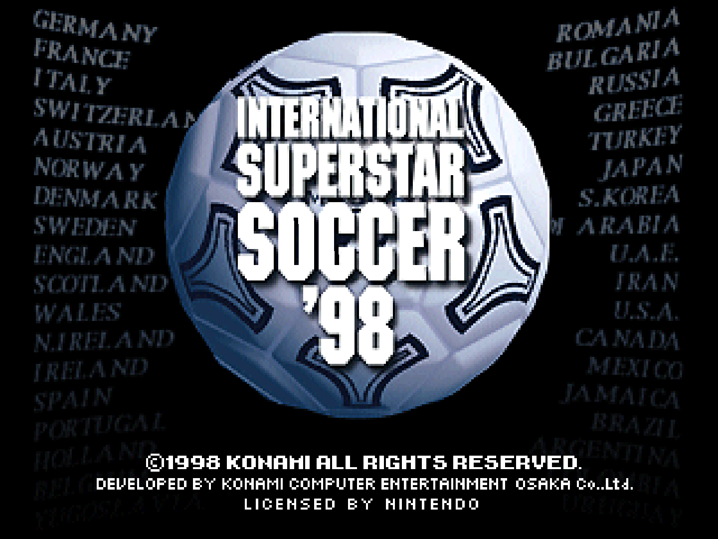 International Superstar Soccer 98 - Nintendo 64