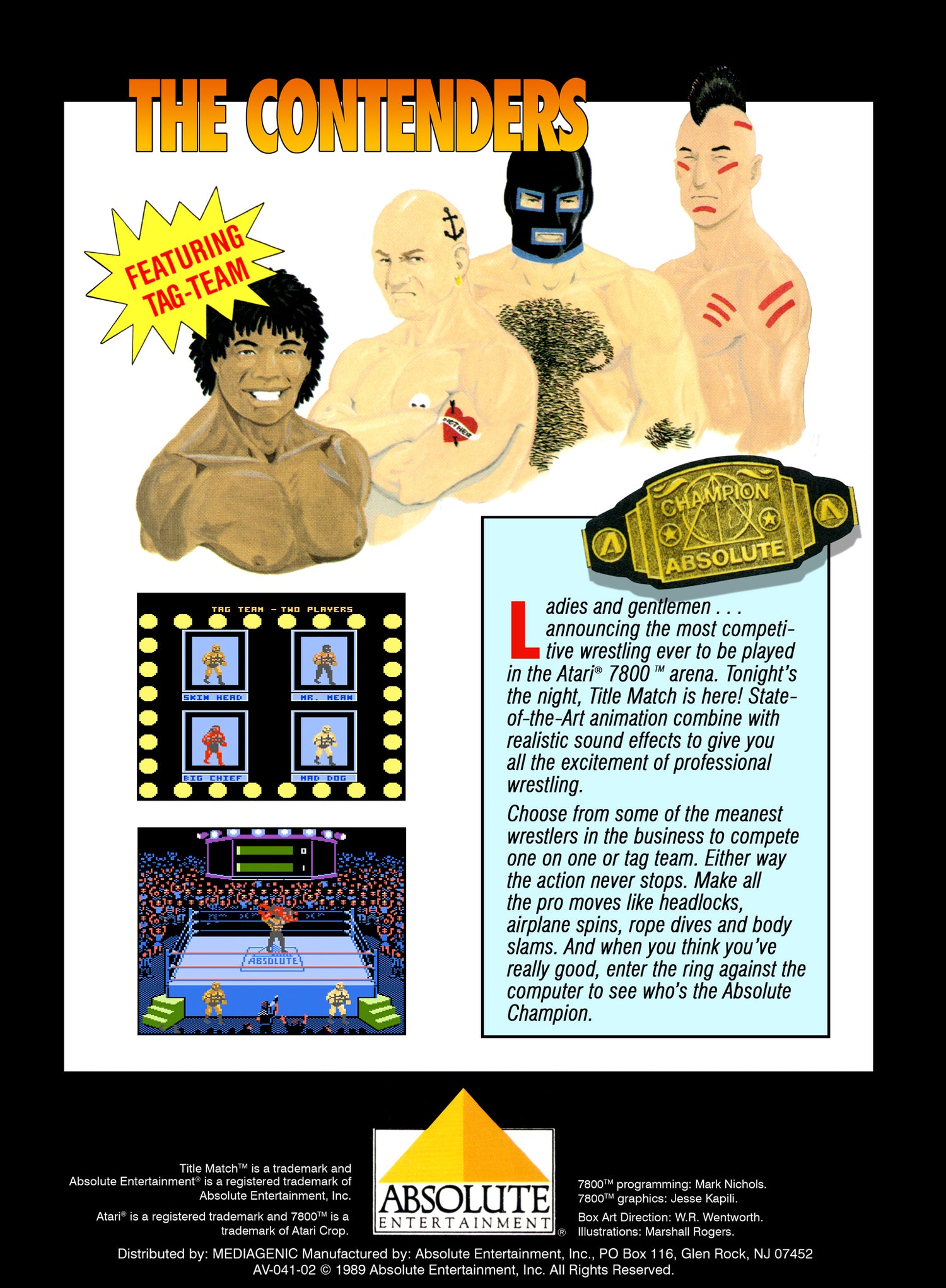 Title Match Pro Wrestling - Atari 2600