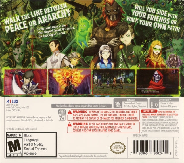 Shin Megami Tensei IV Apocalypse - Nintendo 3DS