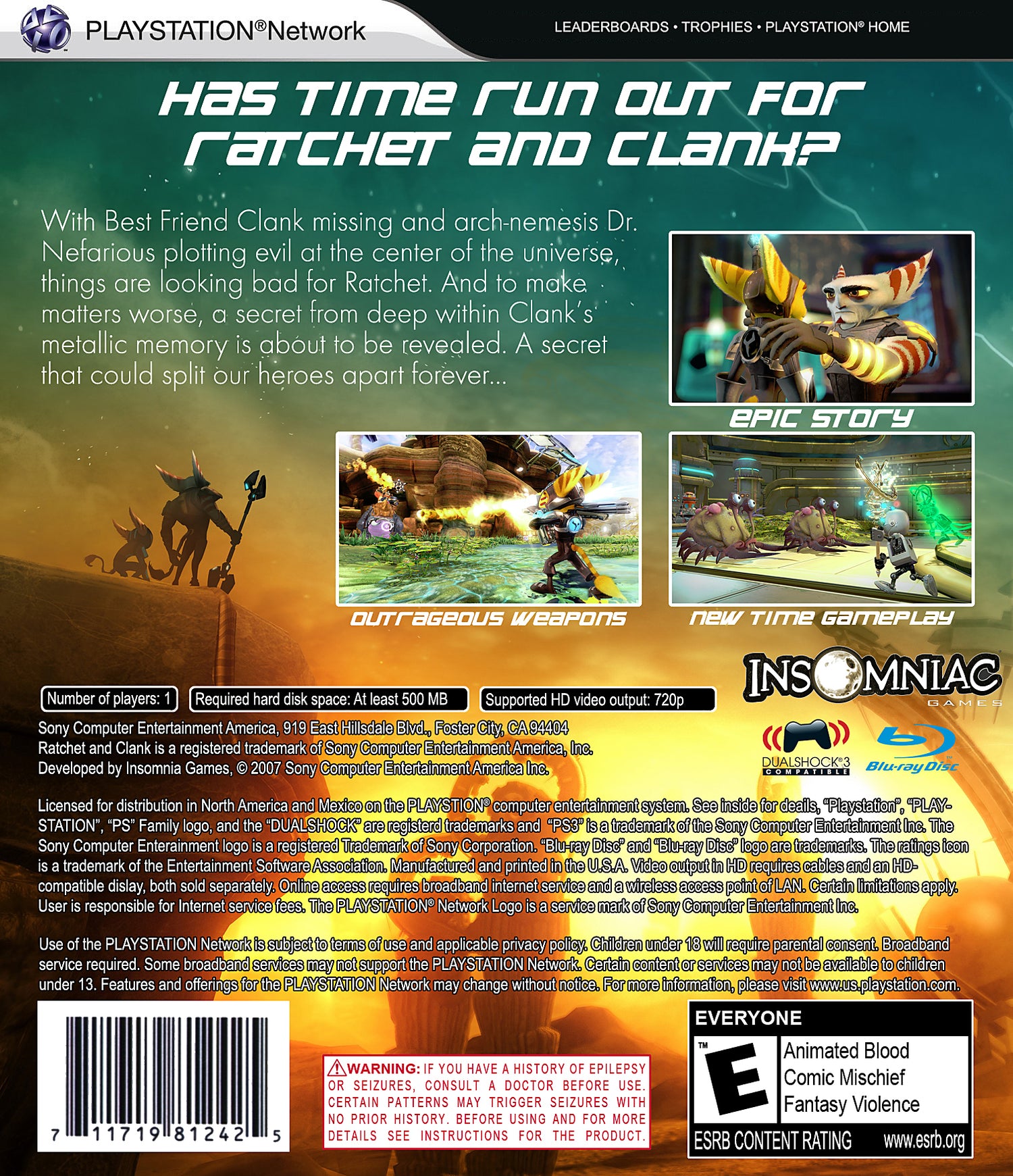 Ratchet & Clank Future: A Crack in Time - Playstation 3
