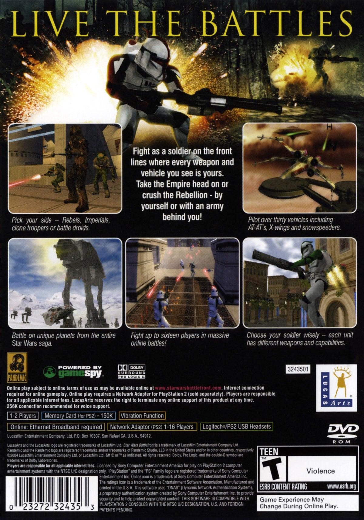 Star Wars Battlefront - Playstation 2