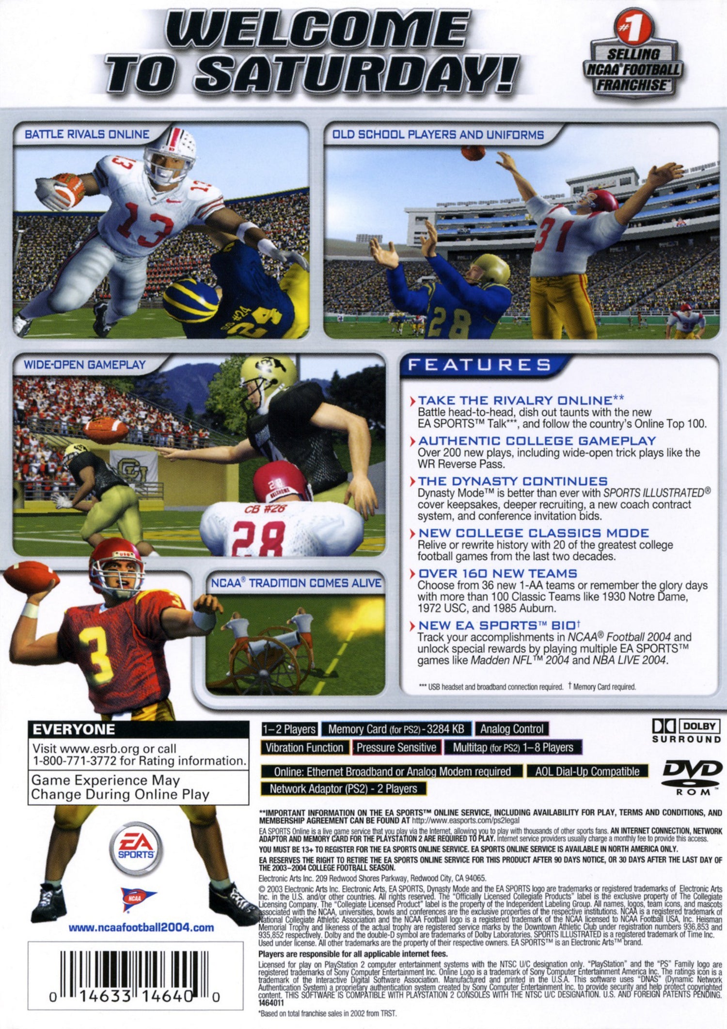 NCAA Football 2004 - Playstation 2