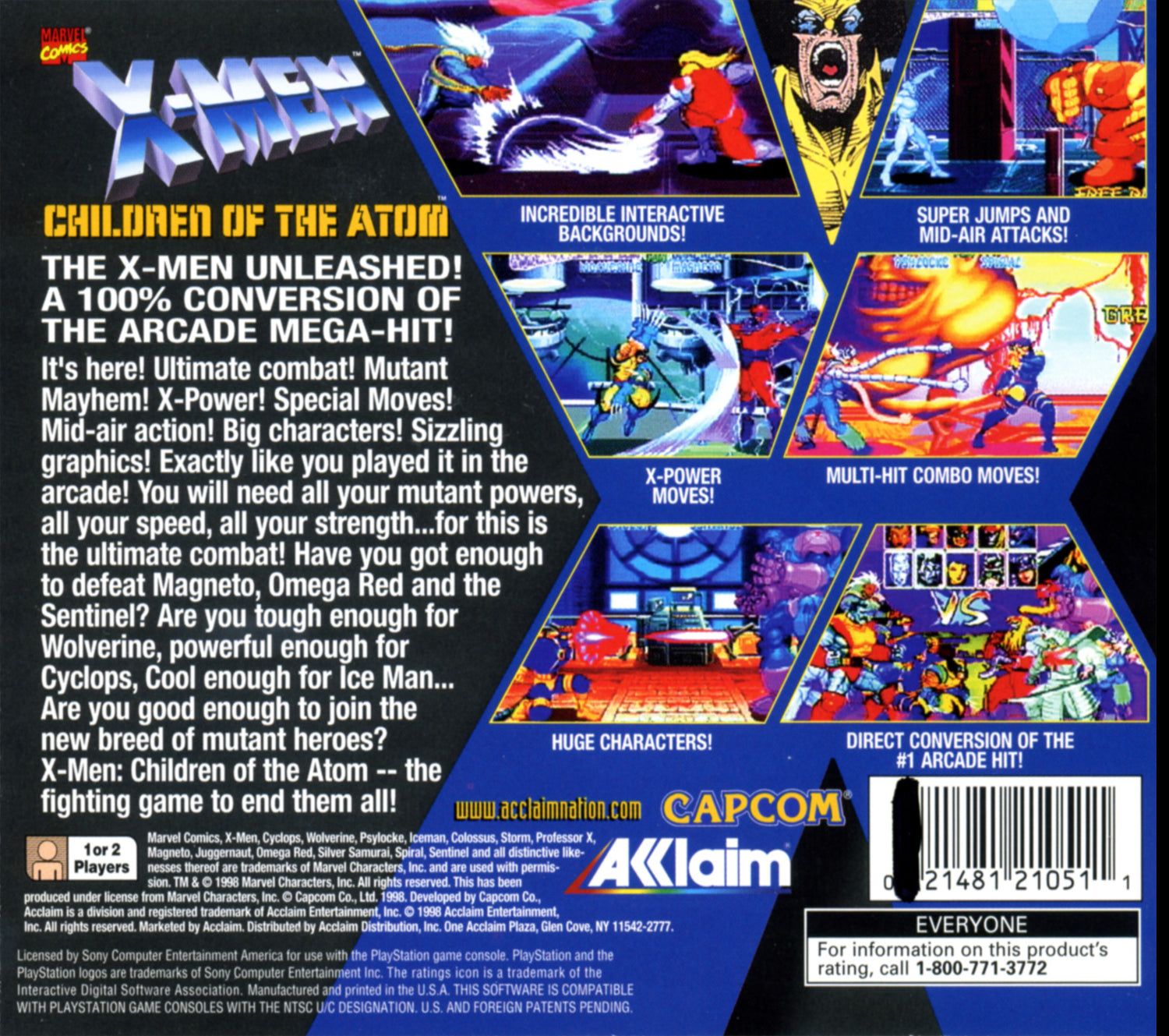 X-Men Children of the Atom - Playstation