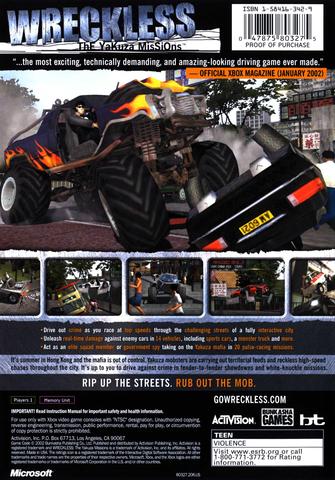 Wreckless Yakuza Missions - Xbox - Retro Island Gaming