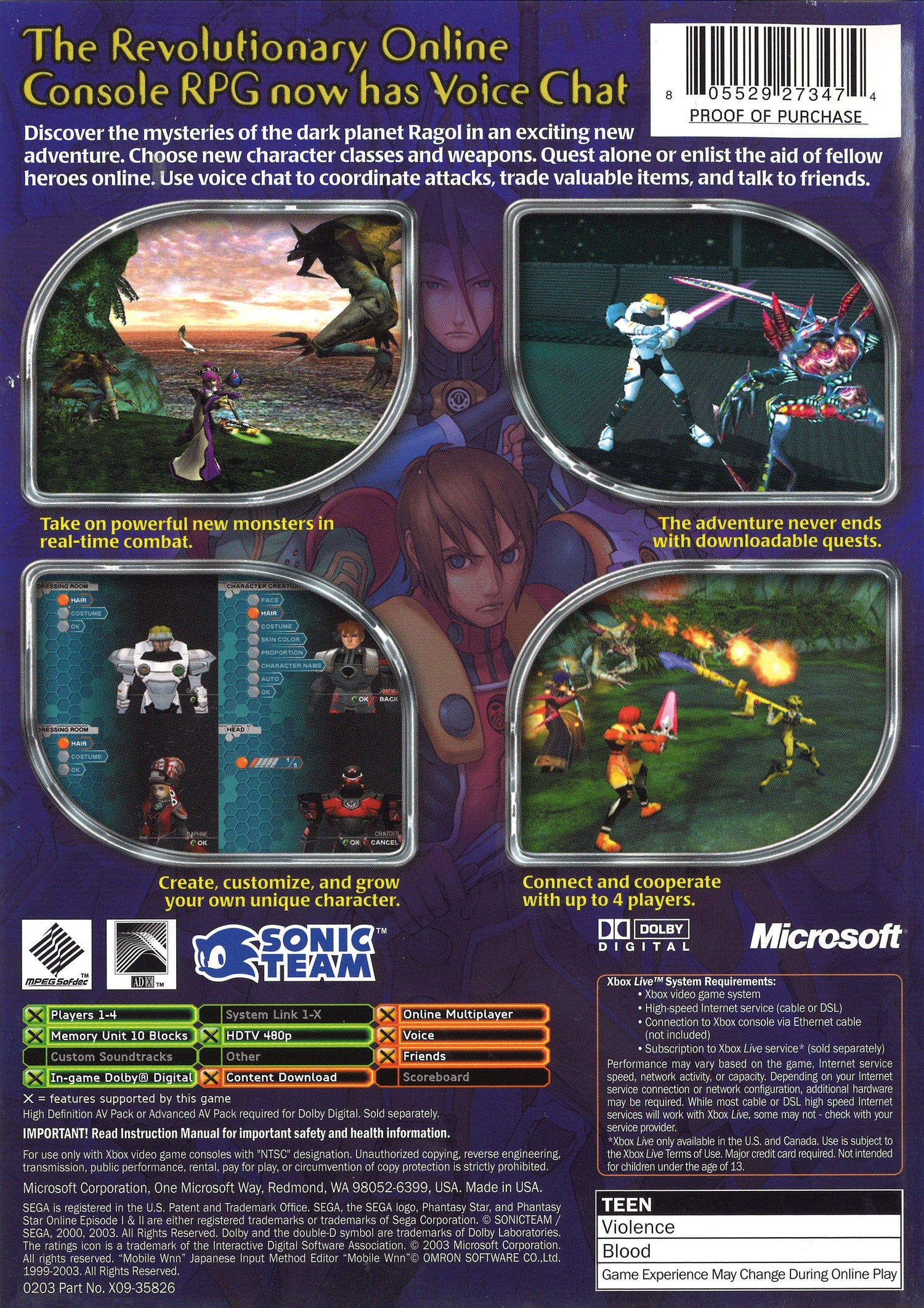 Phantasy Star Online Episode I & II - Xbox