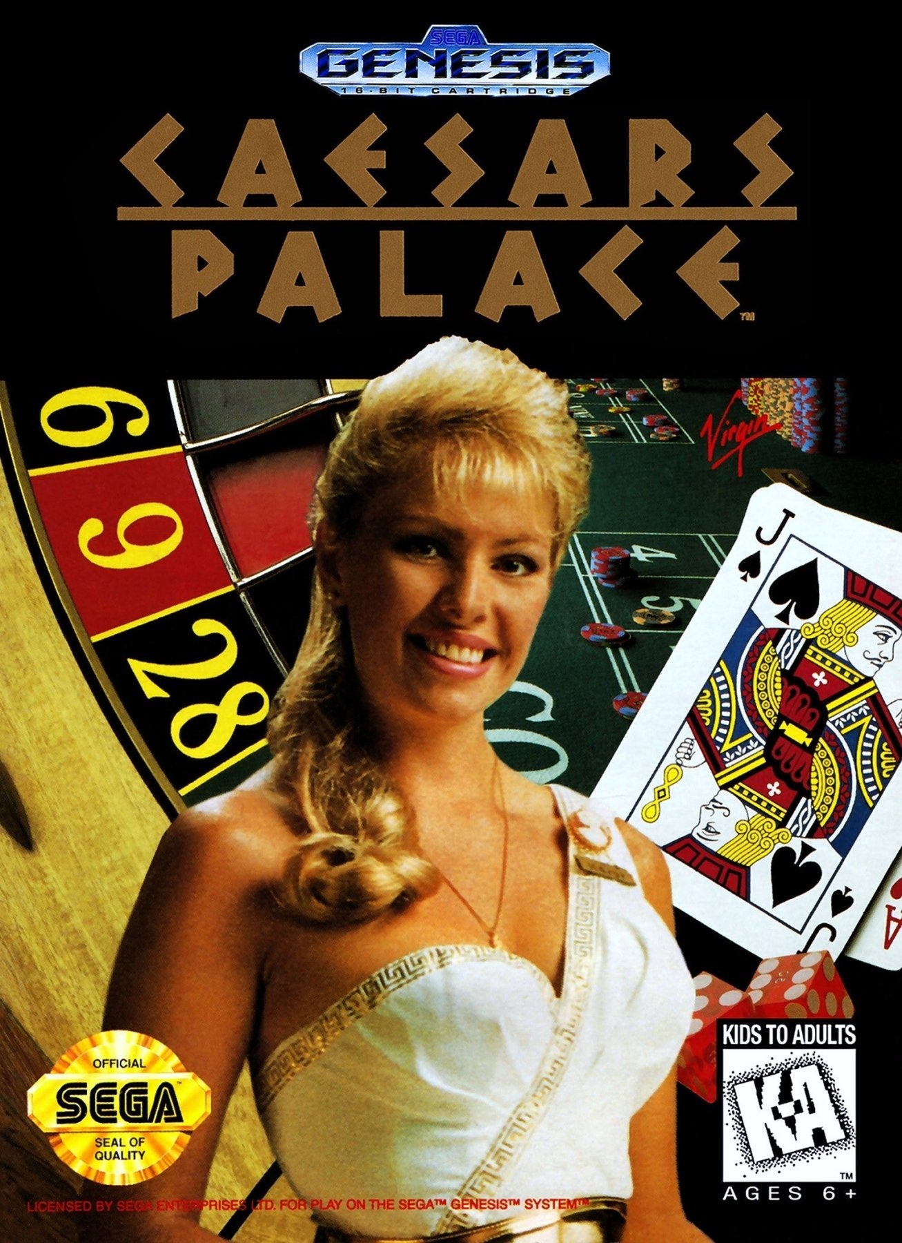 Caesar's Palace - Sega Genesis - Retro Island Gaming