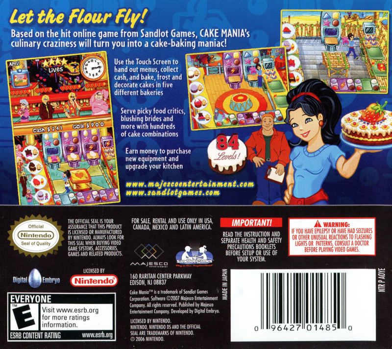 Cake Mania - Nintendo DS - Retro Island Gaming