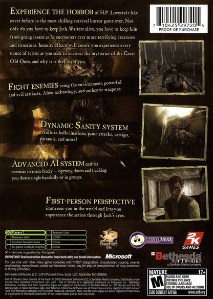 Call of Cthulhu Dark Corners of the Earth - Xbox - Retro Island Gaming