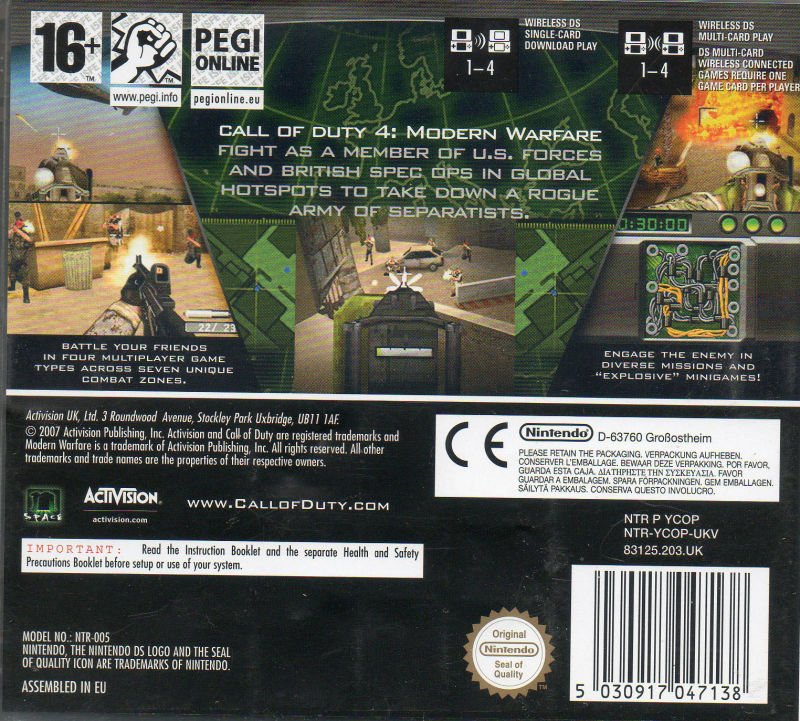 Call of Duty 4 Modern Warfare - PAL Nintendo DS - Retro Island Gaming
