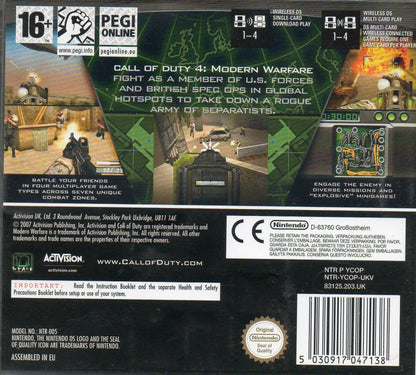 Call of Duty 4 Modern Warfare - PAL Nintendo DS - Retro Island Gaming