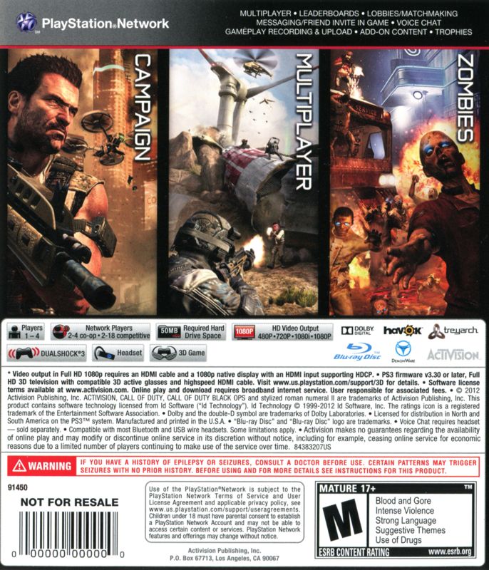 Call of Duty Black Ops II - Playstation 3 - Retro Island Gaming