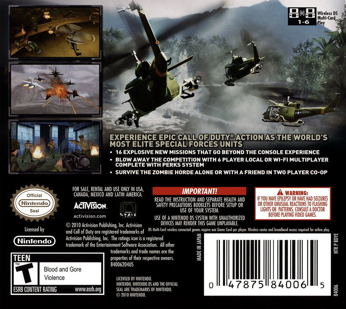 Call of Duty Black Ops - Nintendo DS - Retro Island Gaming