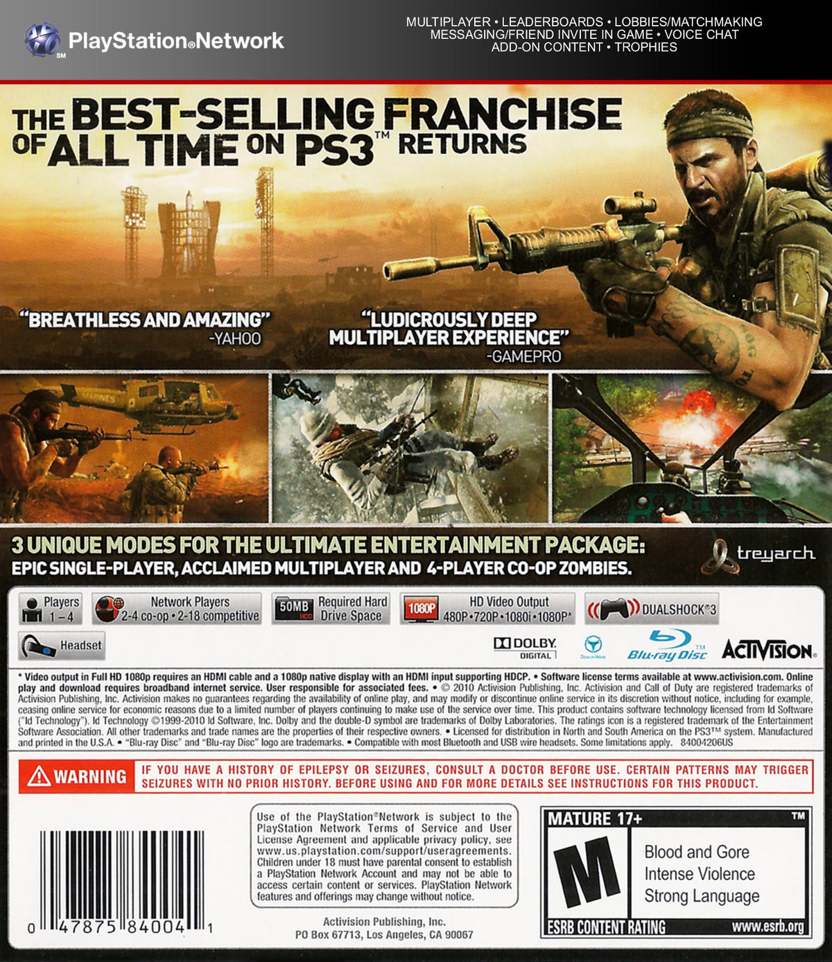 Call of Duty Black Ops - Playstation 3 - Retro Island Gaming