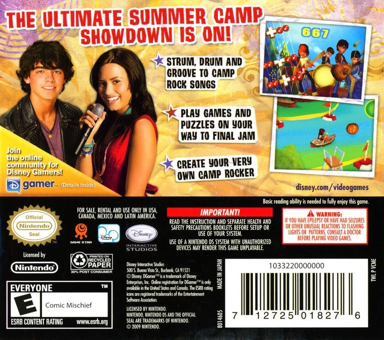 Camp Rock: The Final Jam - Nintendo DS - Retro Island Gaming