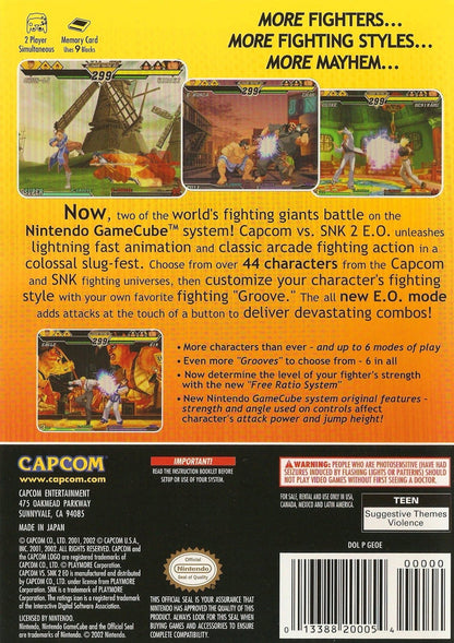 Capcom vs SNK 2 EO - Gamecube - Retro Island Gaming