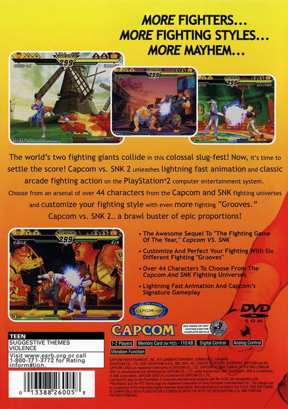 Capcom vs SNK 2 - Playstation 2 - Retro Island Gaming
