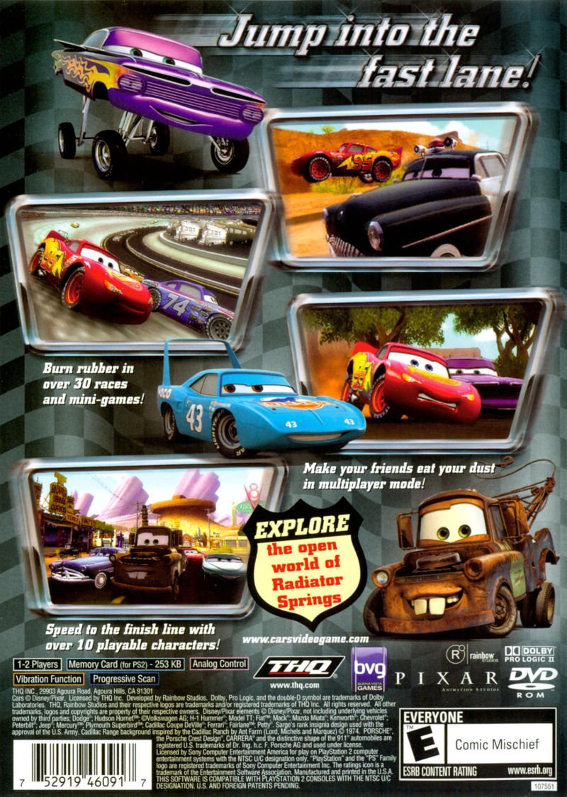 Cars - Playstation 2 - Retro Island Gaming
