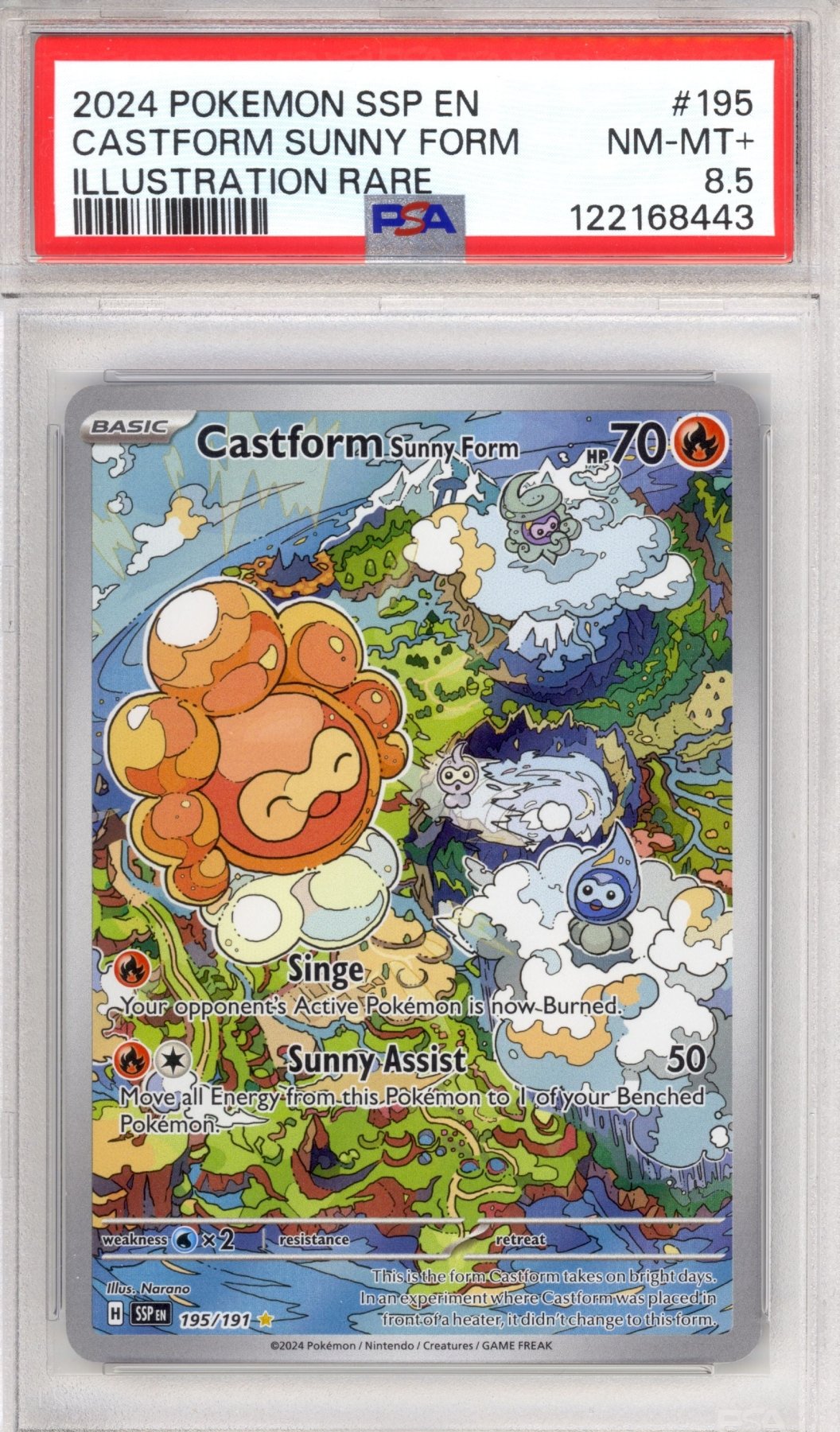 Castform Sunny Form 195 - Pokemon Surging Sparks - Retro Island Gaming