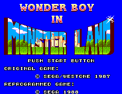 Wonder Boy in Monster Land - Sega Master System
