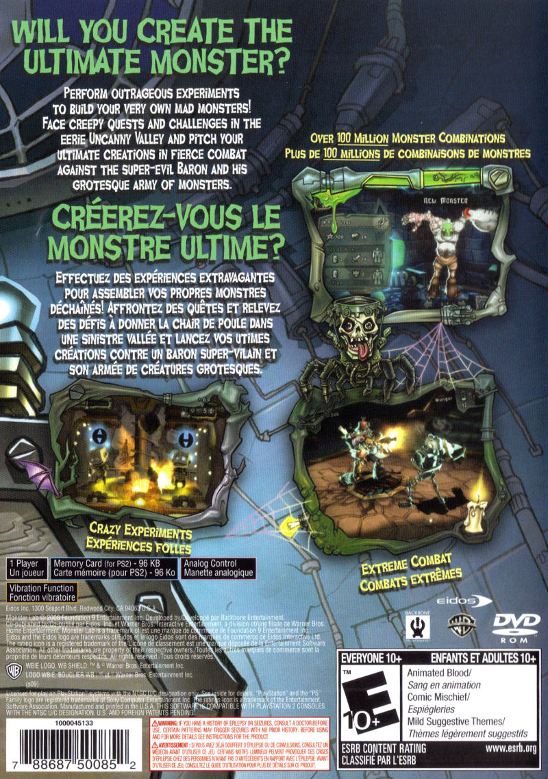 Monster Lab - Playstation 2