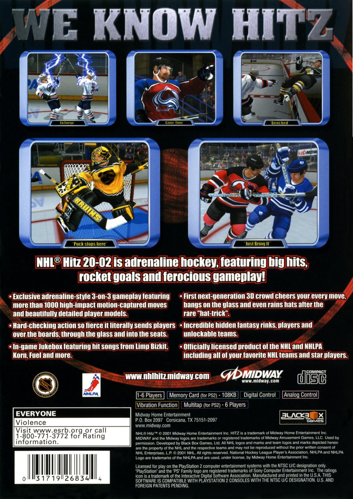 NHL Hitz 2002 - Playstation 2