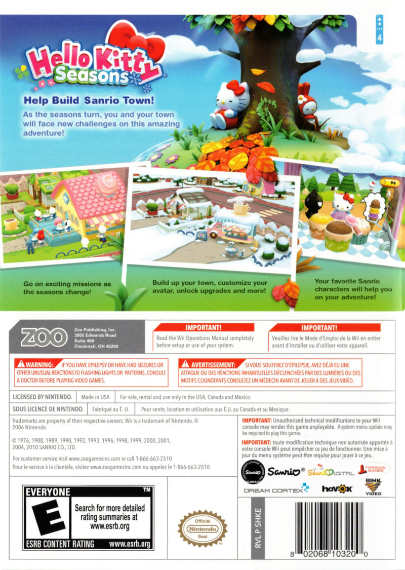 Hello Kitty Seasons - Wii