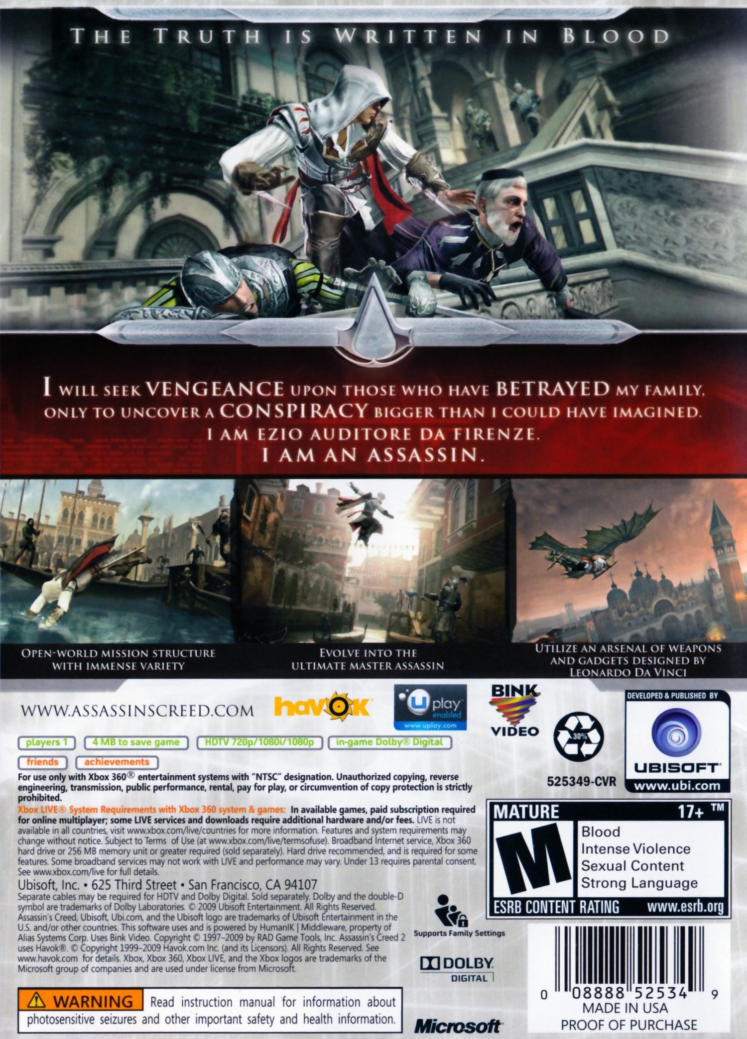 Assassin's Creed II [Platinum Hits] - Xbox 360