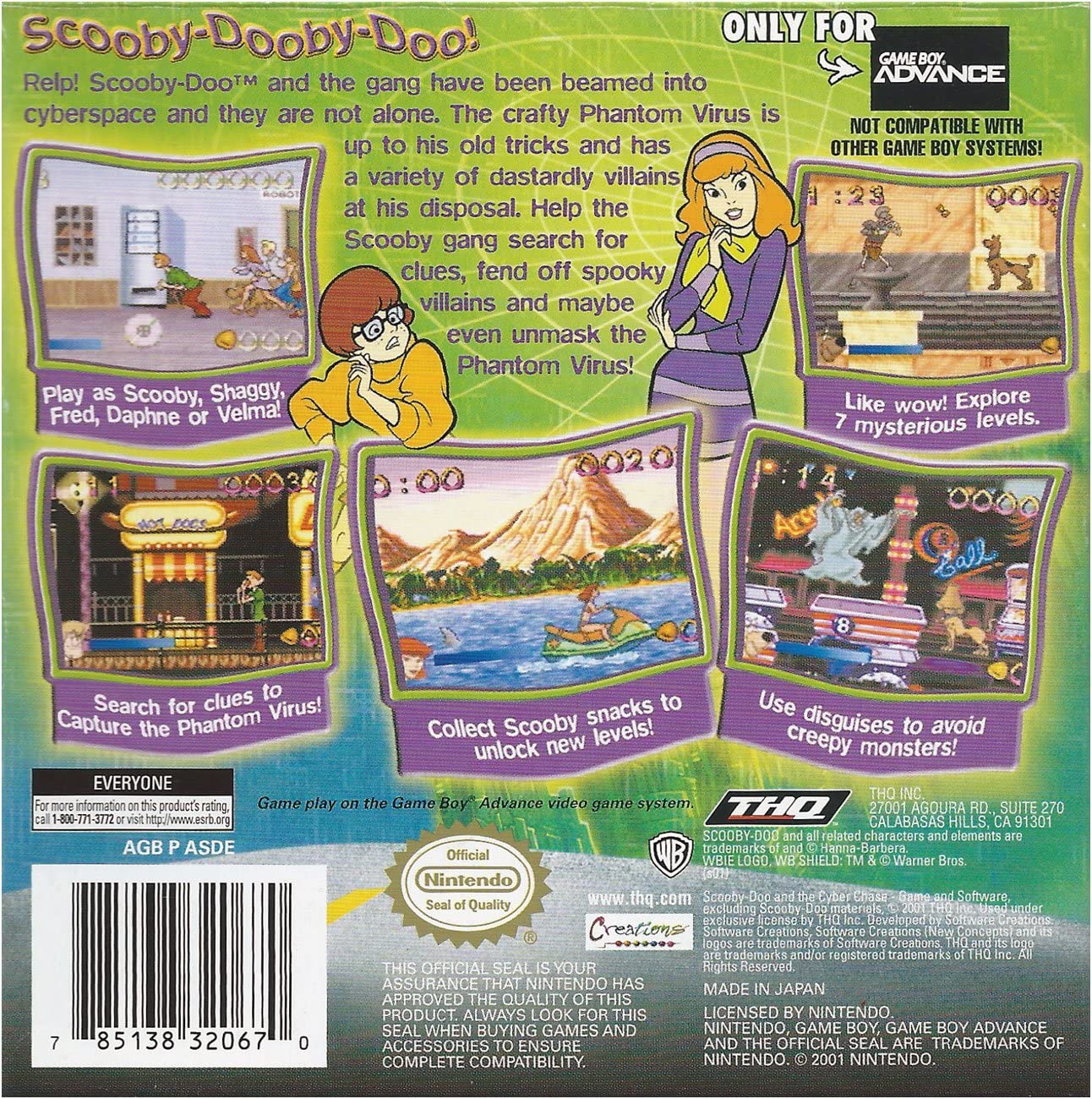 Scooby Doo Cyber Chase - GameBoy Advance