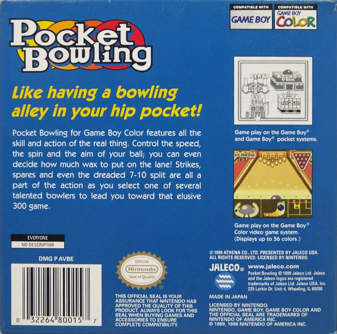 Pocket Bowling - GameBoy Color