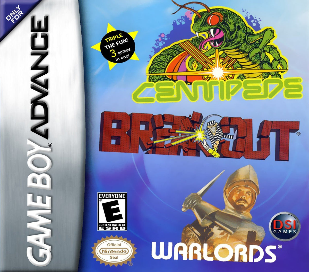Centipede Breakout and Warlords - GameBoy Advance - Retro Island Gaming