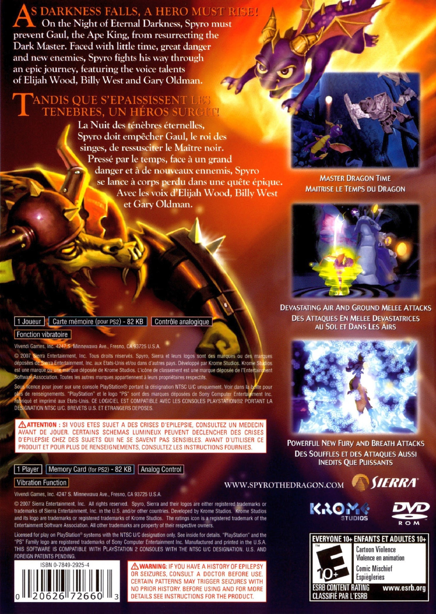 Legend of Spyro The Eternal Night - Playstation 2