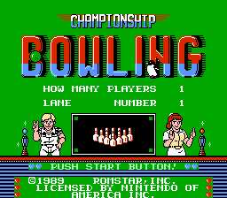 Championship Bowling - NES - Retro Island Gaming