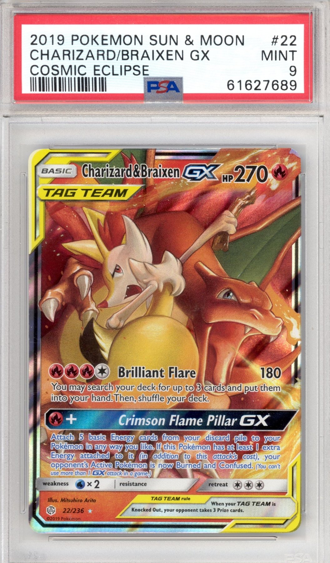 Charizard & Braixen GX 22 - Pokemon Cosmic Eclipse - Retro Island Gaming