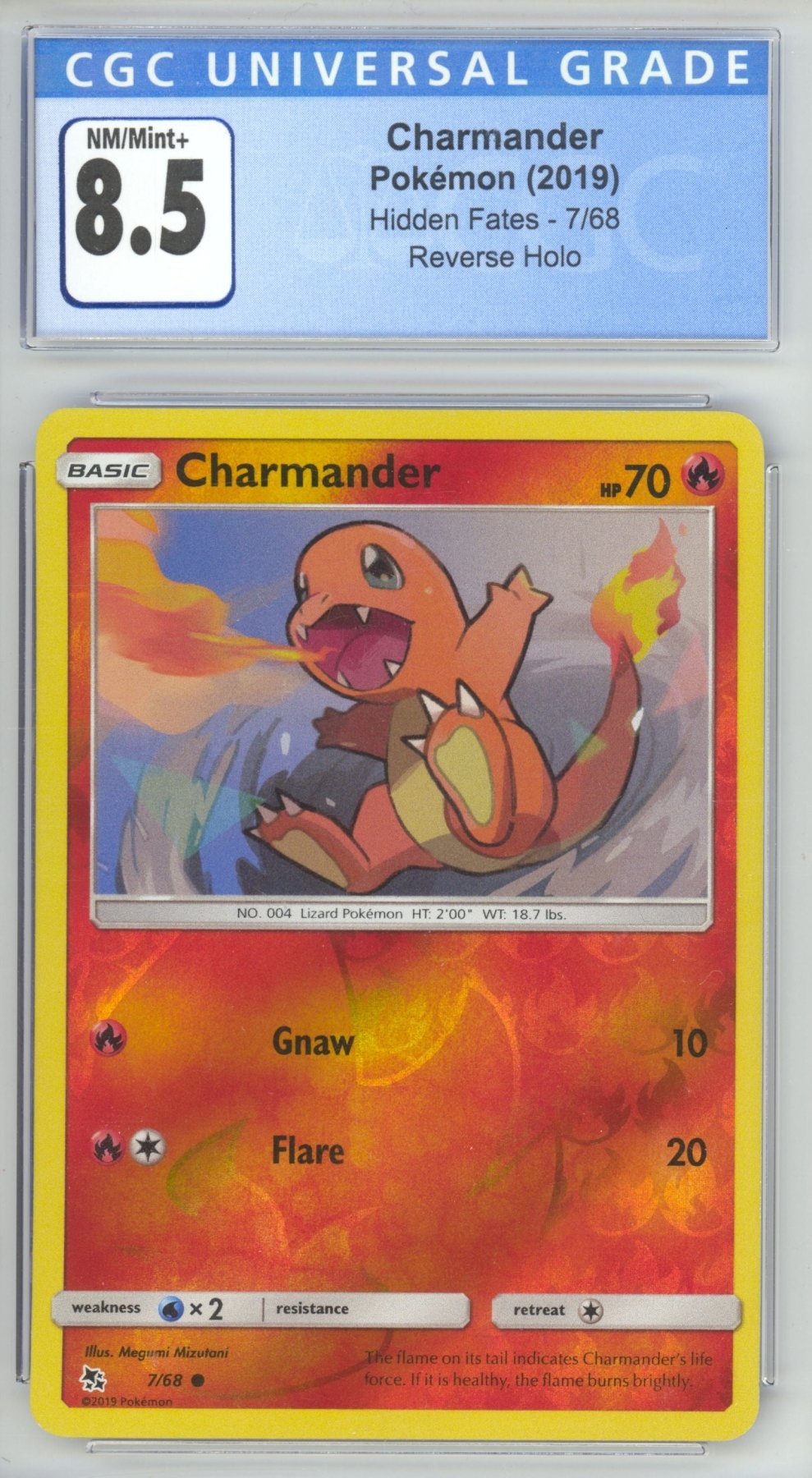 Charmander [Reverse Holo] 7 - Hidden Fates - Retro Island Gaming