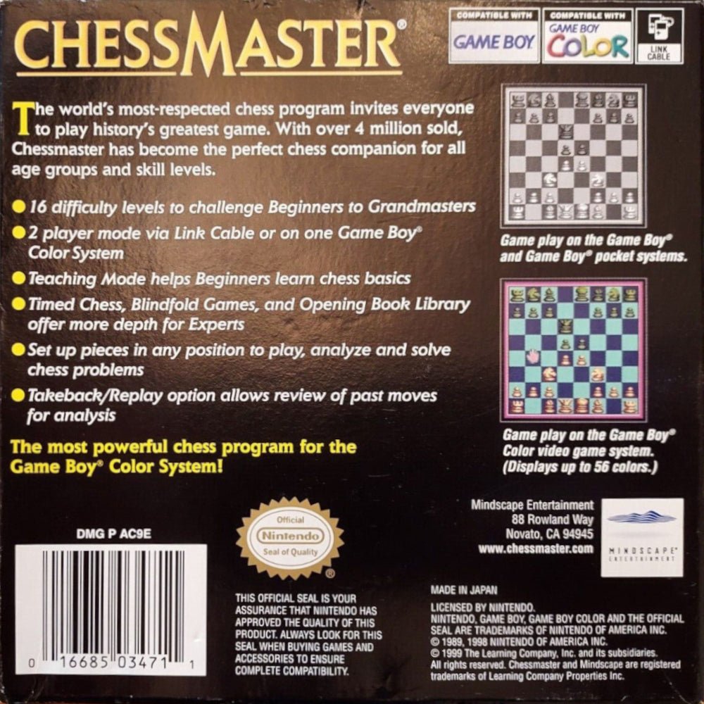Chessmaster - GameBoy Color - Retro Island Gaming