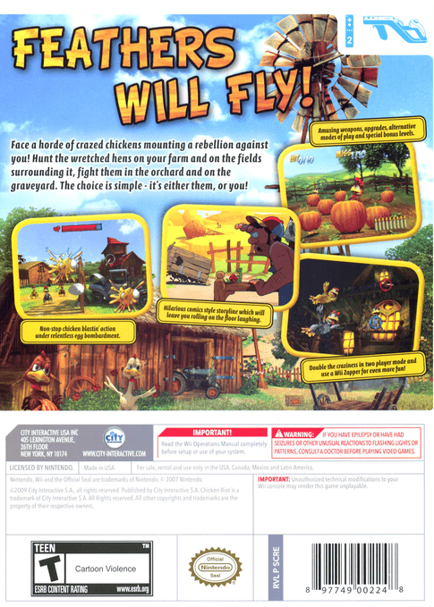 Chicken Riot - Wii - Retro Island Gaming