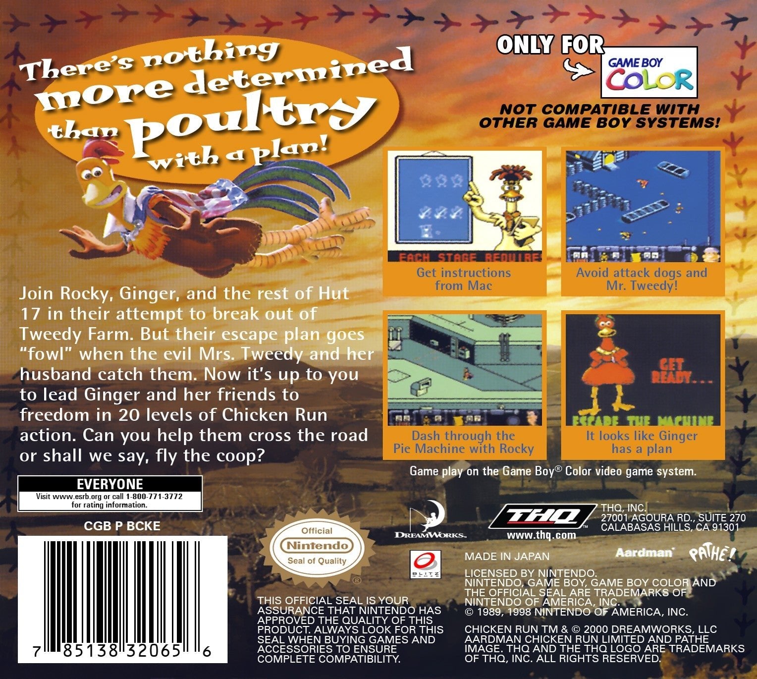 Chicken Run - GameBoy Color - Retro Island Gaming