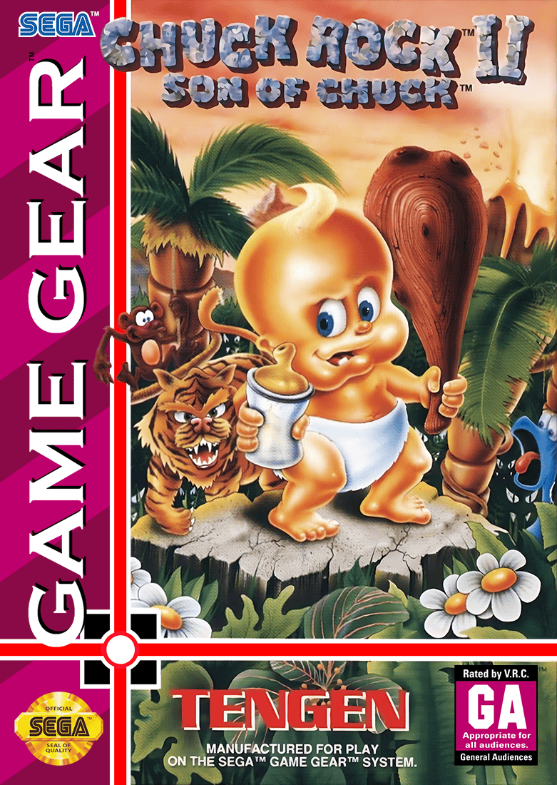 Chuck Rock II Son of Chuck - Sega Game Gear - Retro Island Gaming
