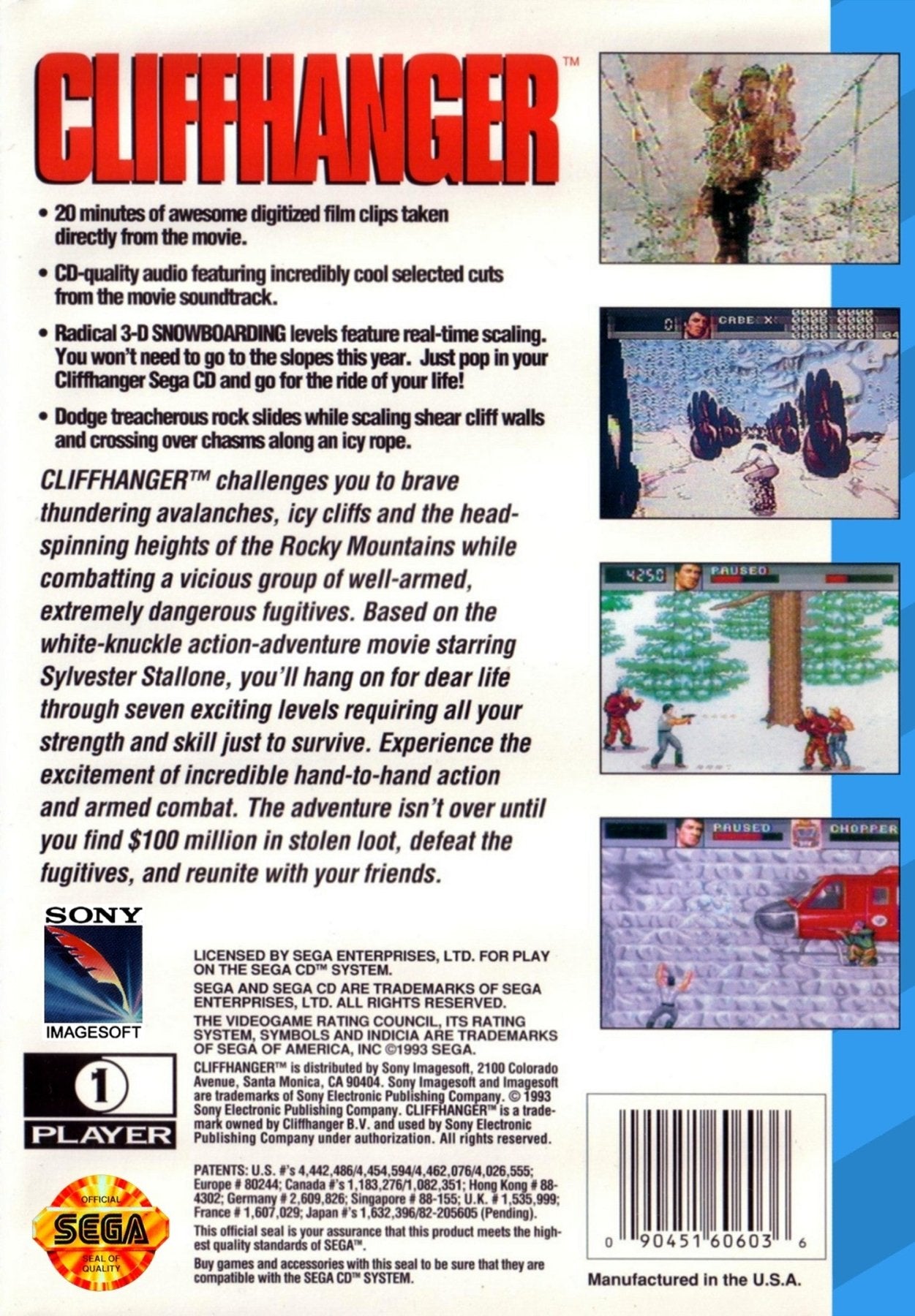Cliffhanger - Sega CD - Retro Island Gaming
