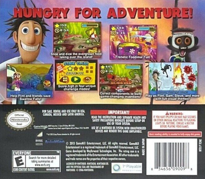 Cloudy With a Chance of Meatballs 2 - Nintendo DS - Retro Island Gaming