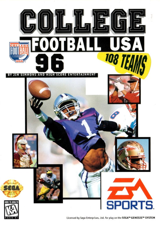 College Football USA 96 - Sega Genesis - Retro Island Gaming