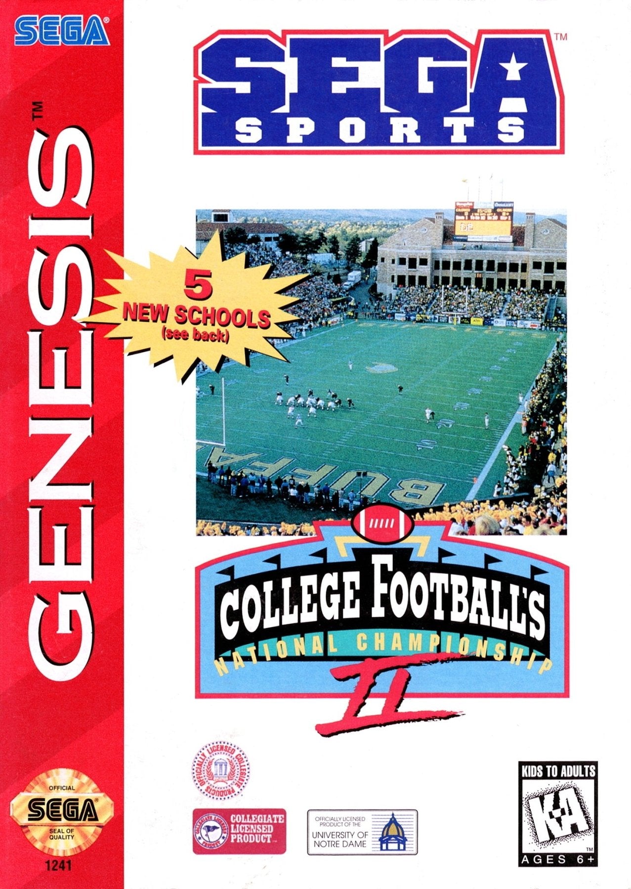 College Football's National Championship II - Sega Genesis - Retro Island Gaming