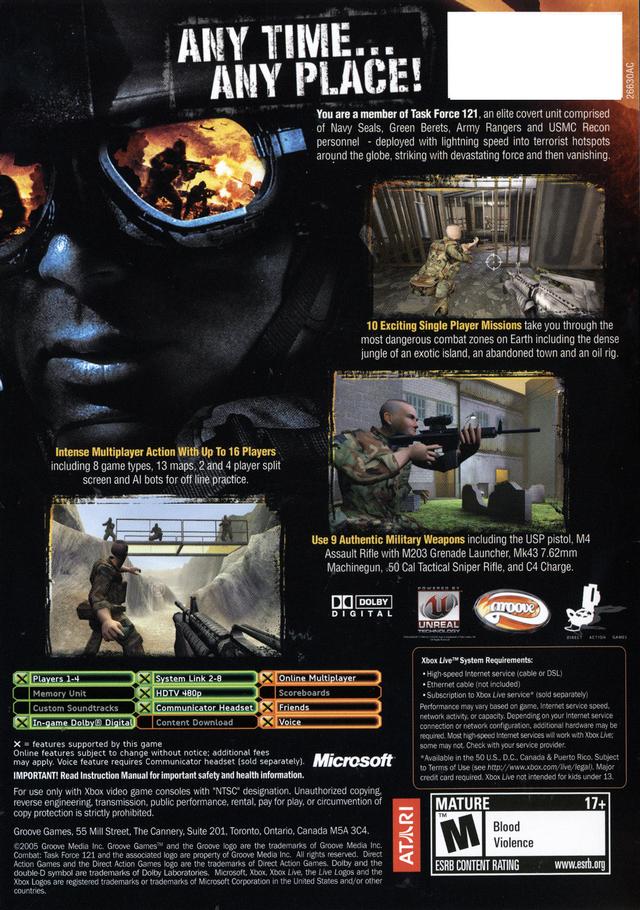 Combat Task Force 121 - Xbox - Retro Island Gaming