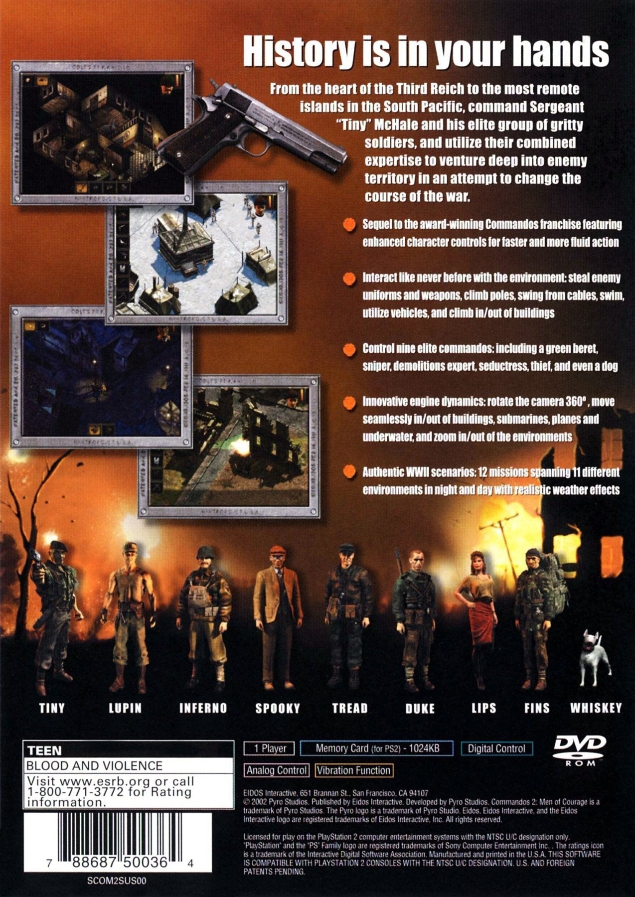 Commandos 2 Men of Courage - Playstation 2 - Retro Island Gaming