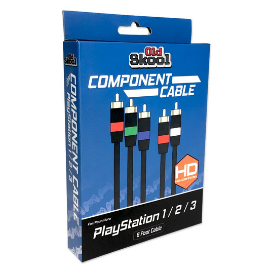 Component AV Cable for PS2/PS3 - Old Skool - Retro Island Gaming