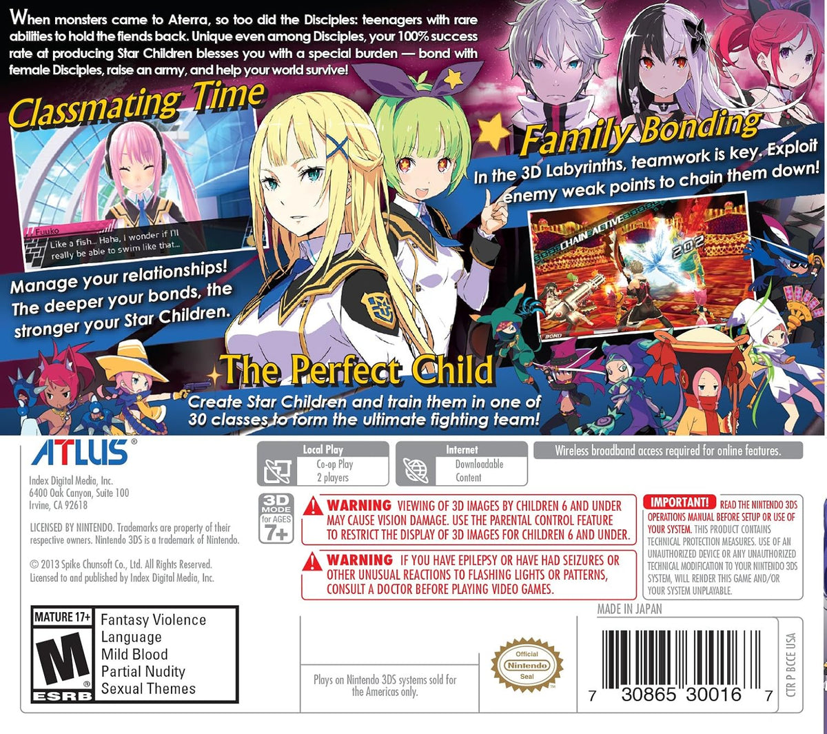Conception II: Children of the Seven Stars - Nintendo 3DS - Retro Island Gaming