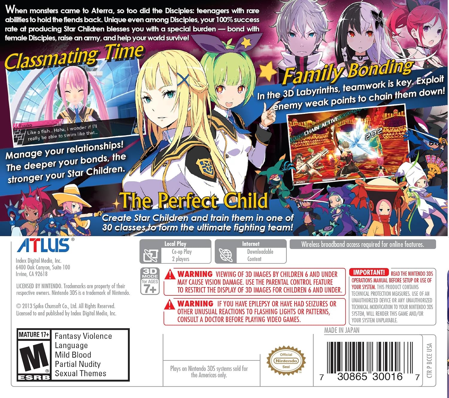 Conception II: Children of the Seven Stars - Nintendo 3DS - Retro Island Gaming